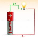 Battery with Lightbulb in Connection Diagram